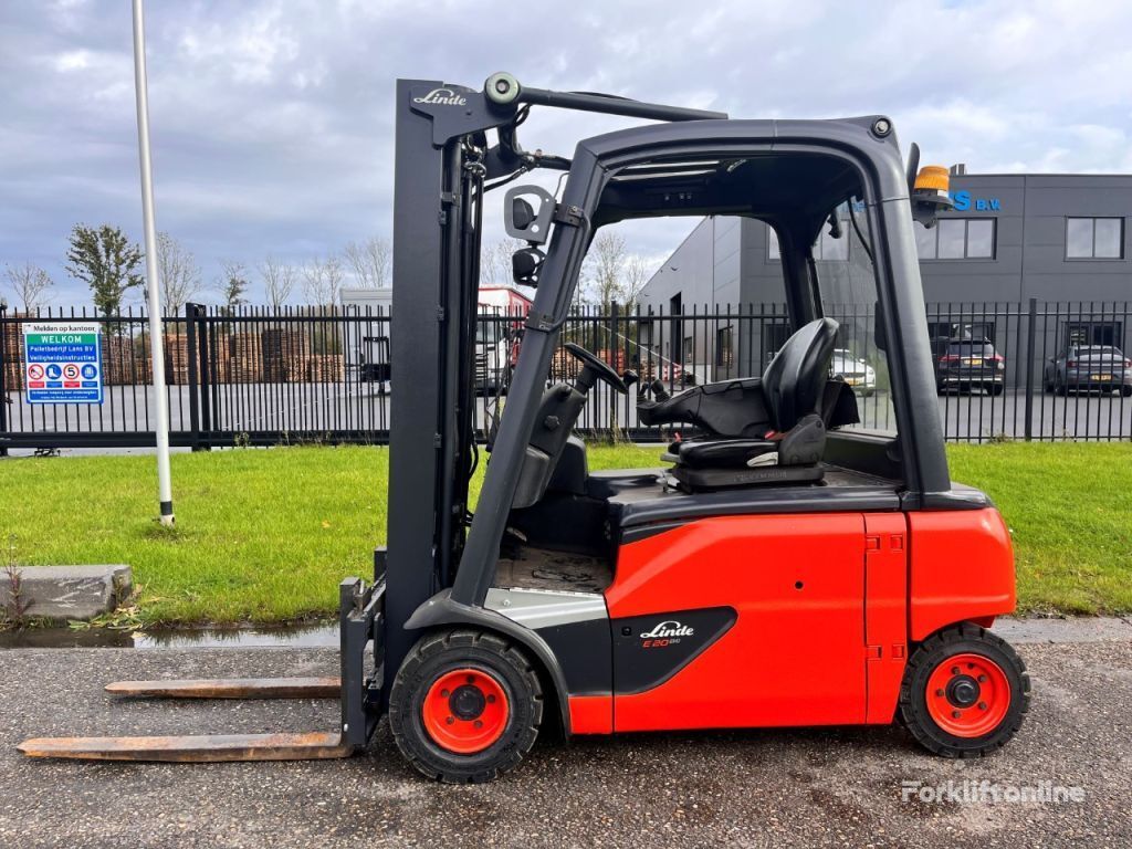 Linde E20PL-02 electric forklift