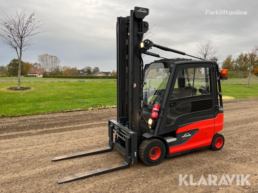 Linde E25L-01 electric forklift