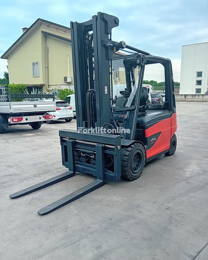 Linde E50HL-01/600 electric forklift