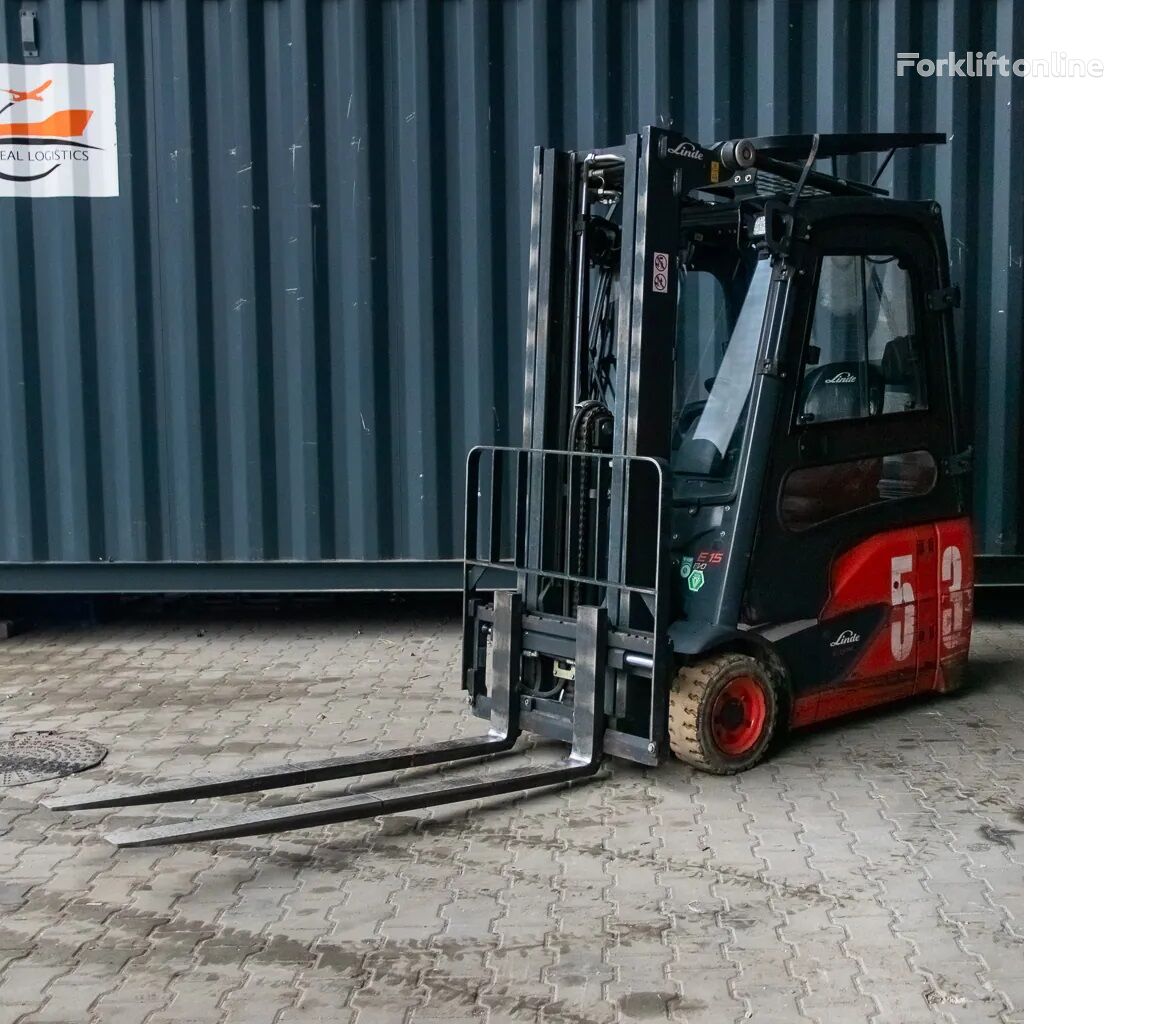 Linde Wózek widłowy Linde E15-02 elektryczny – używany. electric forklift