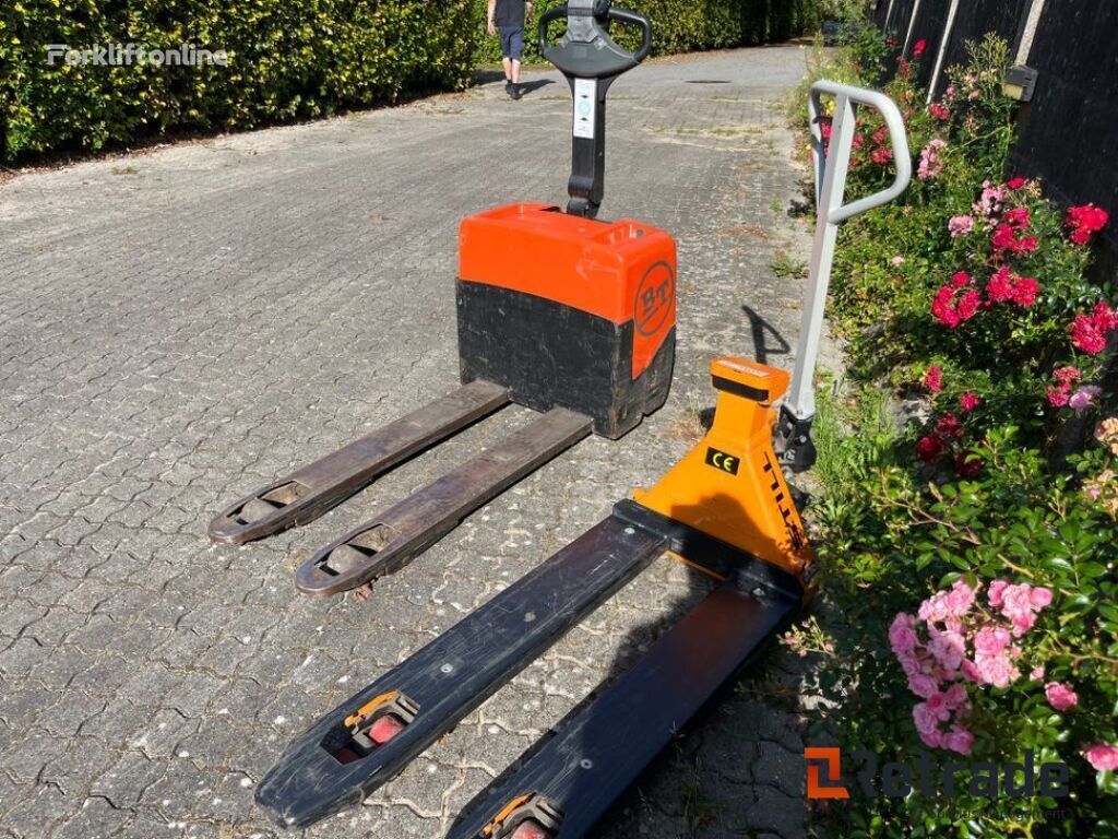 Linde 2 stk elstablere og 1 stk løftevogn med vægt / el stackers electric pallet truck