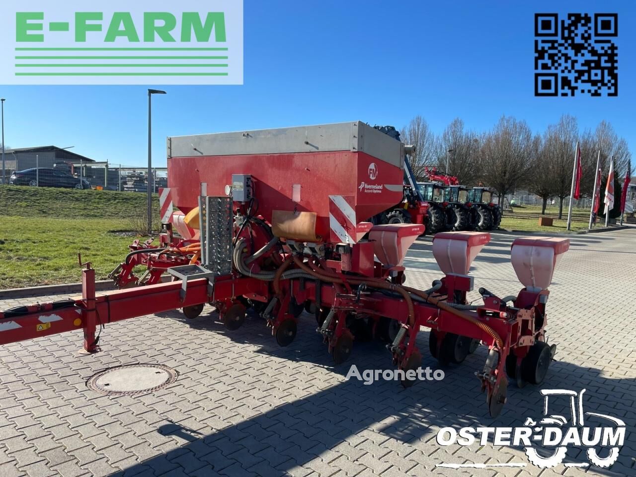 بيع حفّار زرع البذور الدقيق الكهربي Kverneland optima hd e-drive | Agronetto حفّار زرع البذور الدقيق الكهربي Kverneland optima hd e-drive - Agronetto