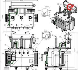 електроразпределително оборудване Transformador de Servicios Auxiliares de 350 kVA