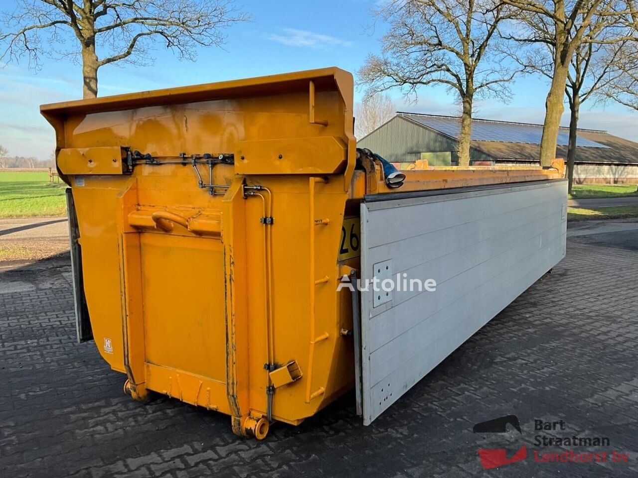 Benne basculante Container kabel haakarm systeem  26m3 kipper met aluminium klepp - Autoline