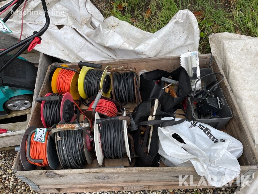 Blandet Palle kabeltromler diverse værktøj electrical accessories