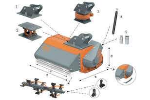 Broyeur pour excavatrice za bagre 0.8 - 4t SL50,70,90 QM mulčer à vendre - Image 15 | Machineryline ML Broyeur pour excavatrice za bagre 0.8 - 4t SL50,70,90 QM mulčer neuf | Image 15 - Machineryline