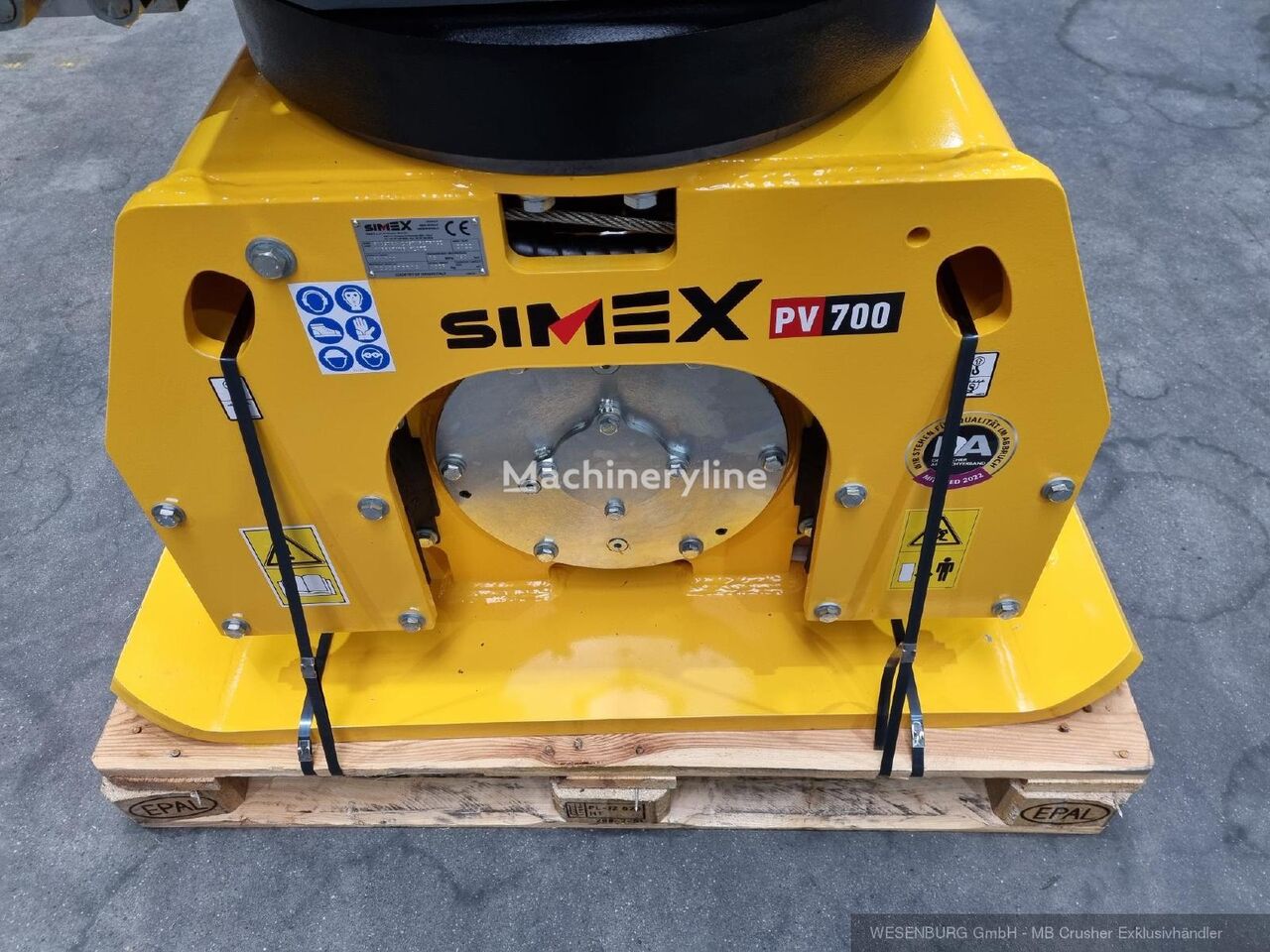 new Simex PV700 excavator plate compactor