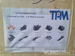 new TPM 16" Rake, Ripper, Manual 5 Finger Grab, Manal QH, Hydraulic excavator rake