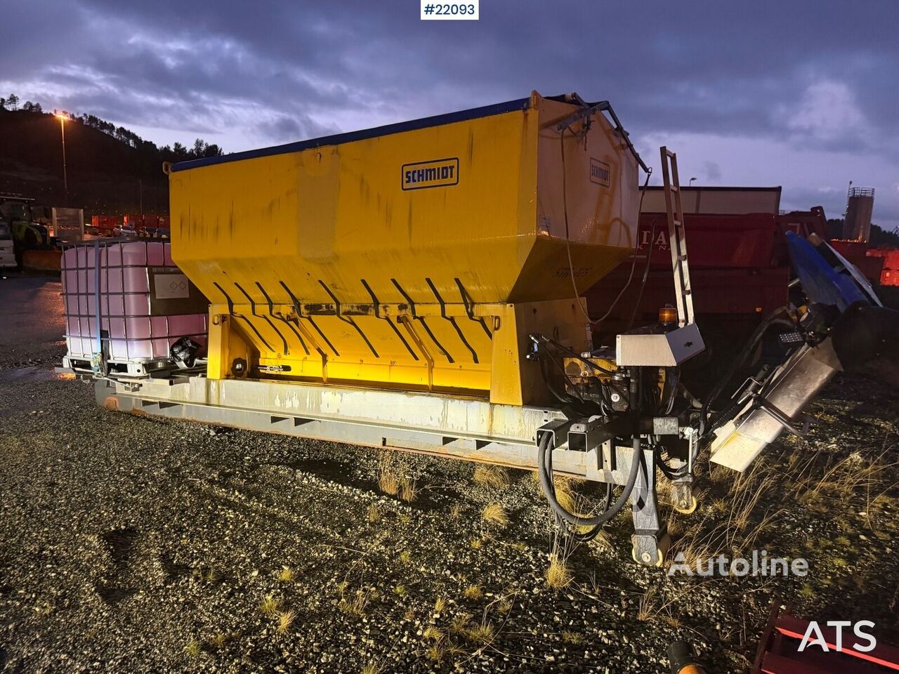 Schmidt Stratos B70C-30 salt/sand strøer m/ krokramme gritter body - Autoline