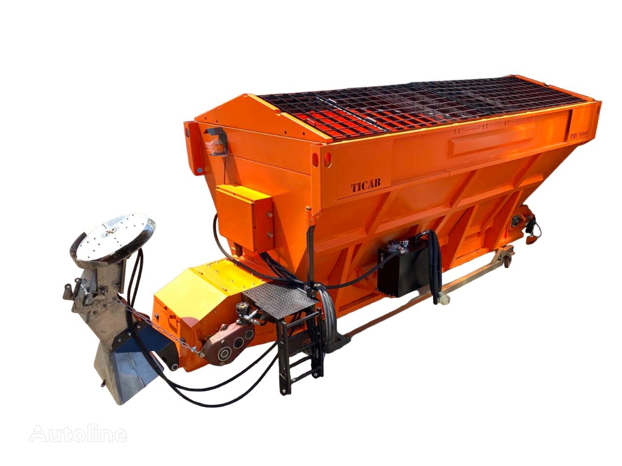 καινούρια καρότσα διασκορπιστή άμμου Ticab Salt Spreader RPS-9000