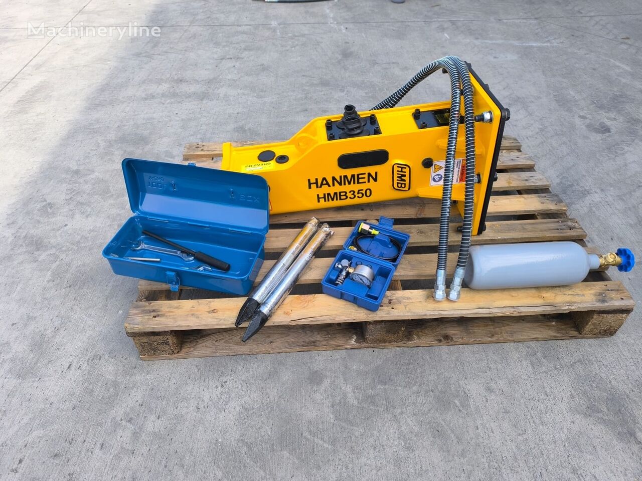 martelo hidráulico Hanmen Hydraulické bourací kladivo HMB350 0,8-2,5T 98kg novo