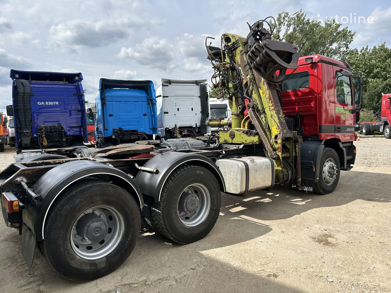 Loglift F105z , Top condition grúa autocargante