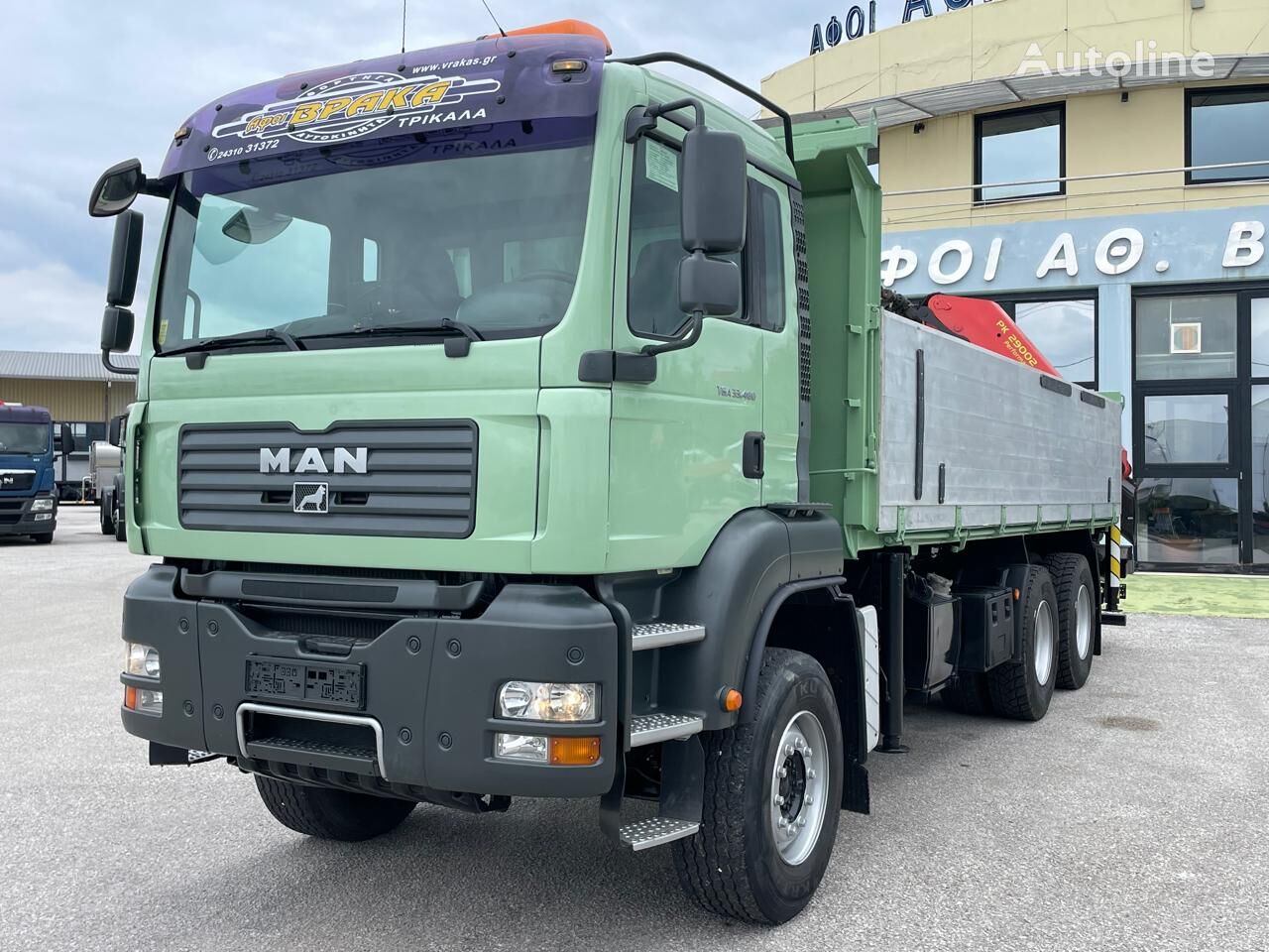 جرثقیل لودر MAN 33480 TGA 6X4 / EURO 3