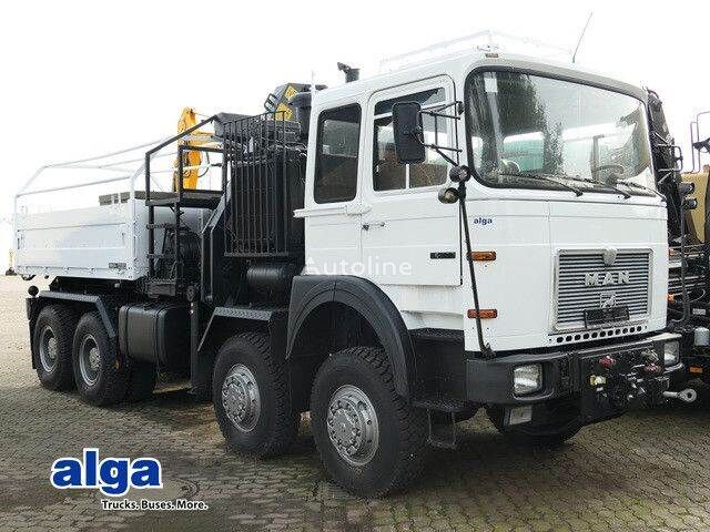 MAN 34.440 8x8, Allrad, Kran, 2x Seilwinde, 2x AHK grúa autocargante