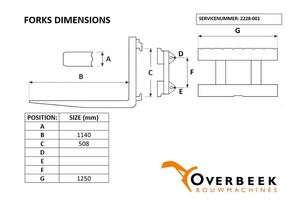 Περόνας Liebherr A314-CW20 SMALL-Forks/Palletgabeln/Palletvorken προς πώληση - Απεικόνιση 8 | Machineryline GR Περόνα Liebherr A314-CW20 SMALL-Forks/Palletgabeln/Palletvorken | Απεικόνιση 8 - Machineryline