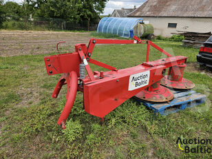 Mower round bale fork
