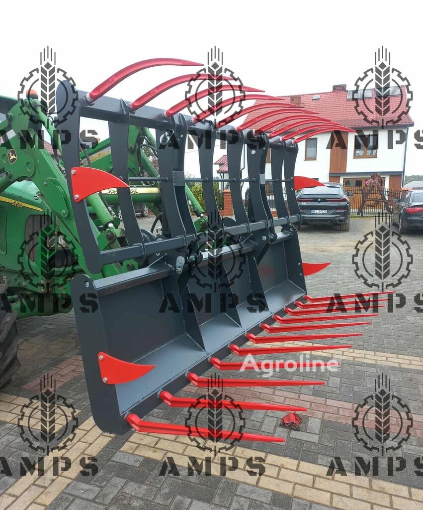 New AMPS Krokodilgebiss 2-Zylinder MANITOU, JCB silage bucket - Agroline