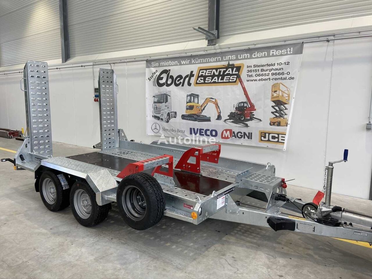 Brian James Cargo Digger Plant 2 / Länge: 3.200mm  / 3.500kg equipment trailer - Autoline