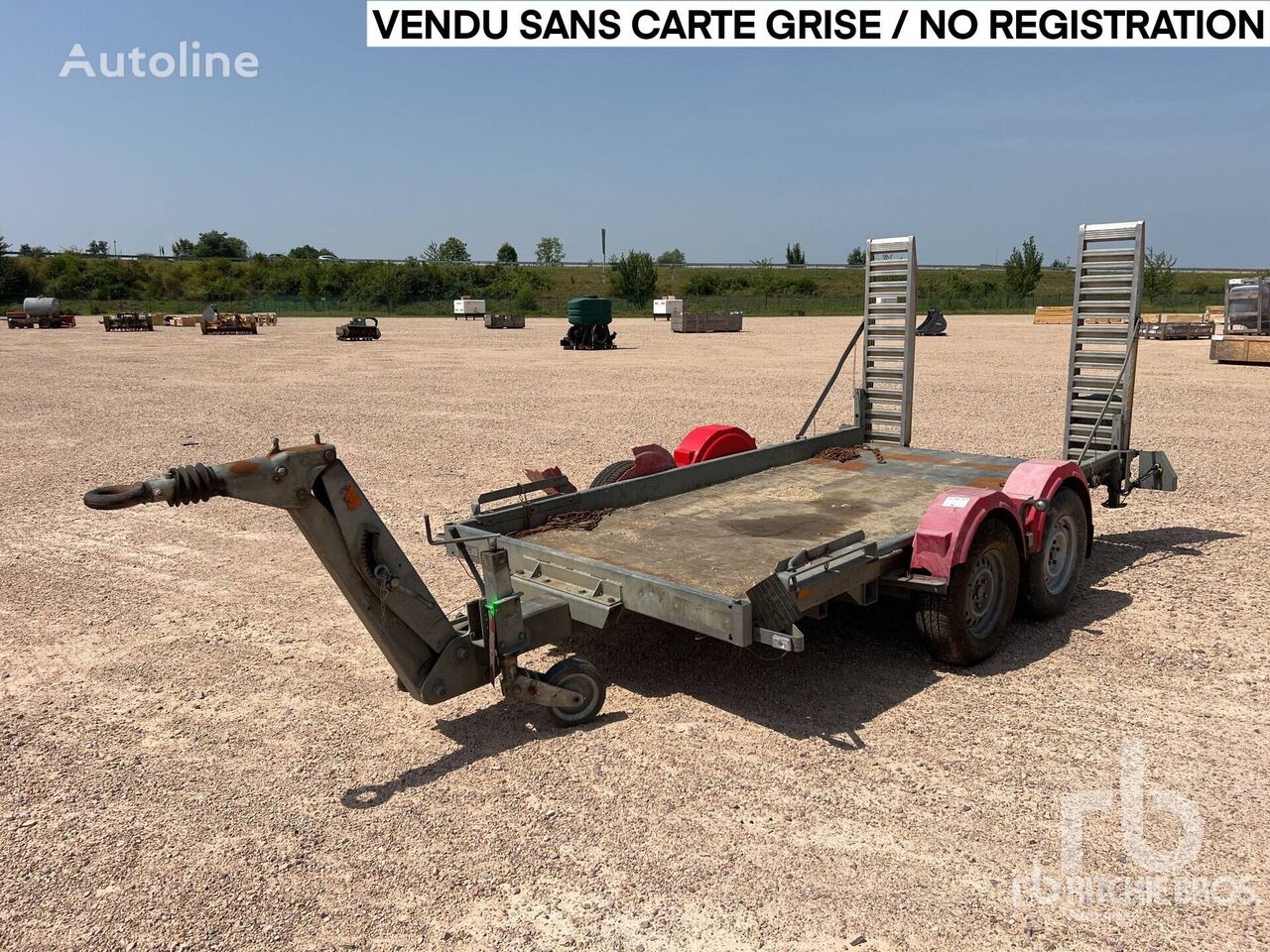 Hubière HUBIERE H212L14CF T/A Remorque 2 Essieux equipment trailer