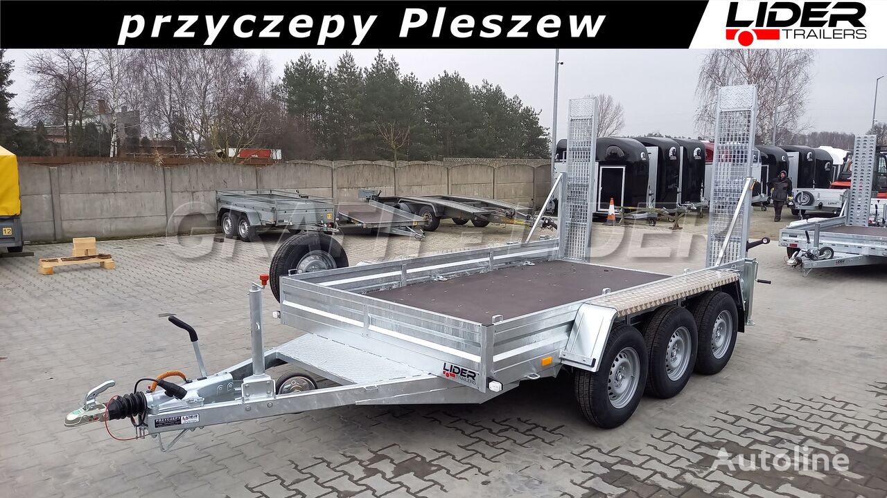 ny Lider LT-027 przyczepa 350x190x23cm, do przewozu koparki, minikoparki, maskintrailer