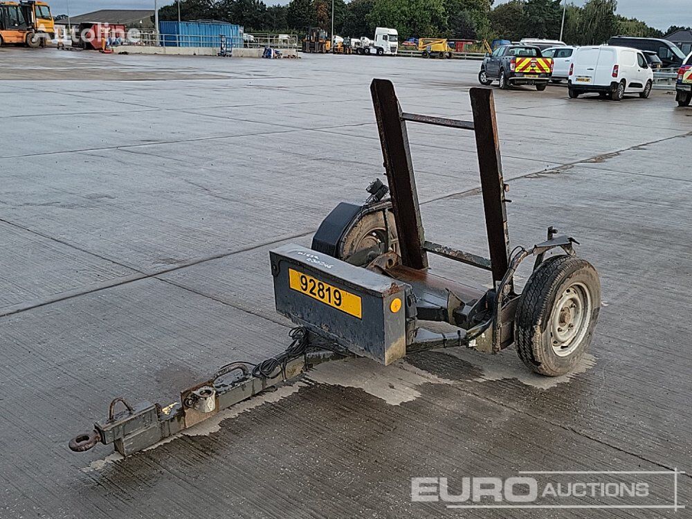 Single Axle Trailer to sut Pedestrian Roller remolque porta maquinaria