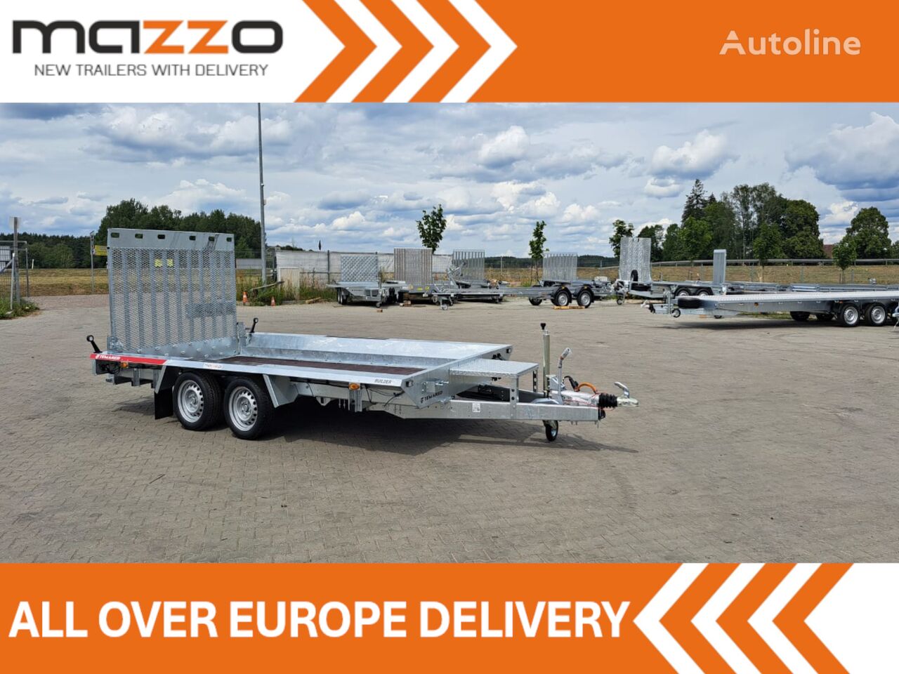 nieuw Temared BUILDER 4018/2 400x183cm trailer for transporting construction m machinetransporter