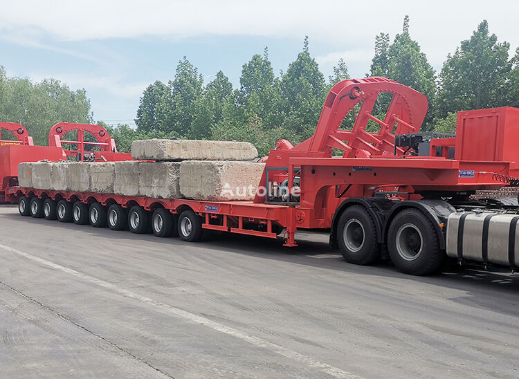 جديدة مقطورة نقل معدات Titan 10 Axle Extendable Windmill Trailer for Sale Price Manufacturers