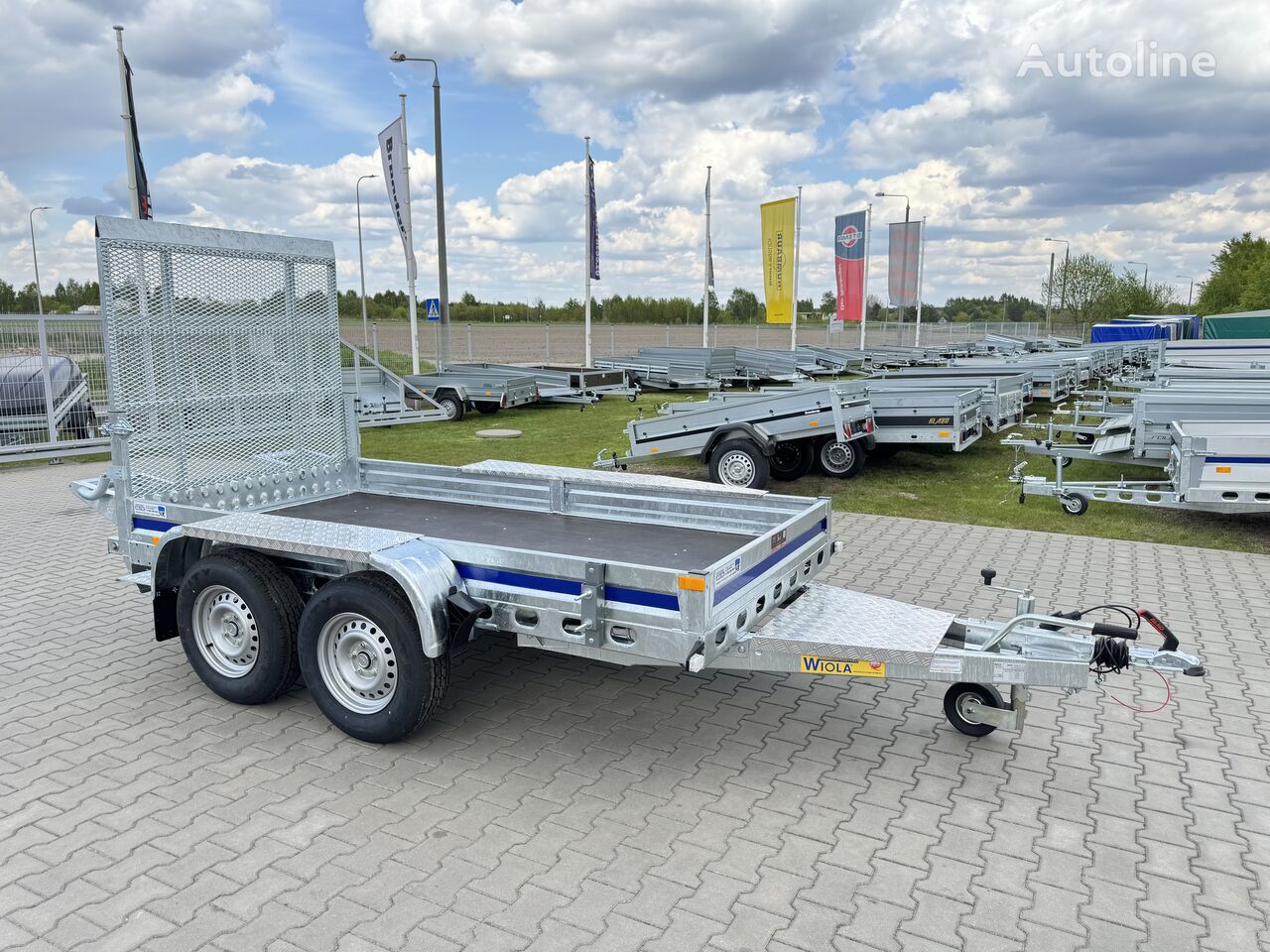 новый прицеп для спецтехники Wiola B2730 - DMC 2700kg / 292x142 cm / przyczepa pod koparkę