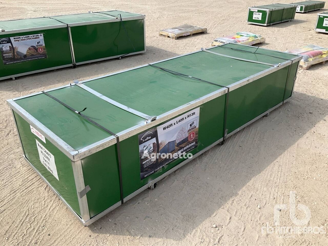 Tenda gudang Suihe C404013 40 ft x 40 ft x 13 ft Container baru - Agronetto