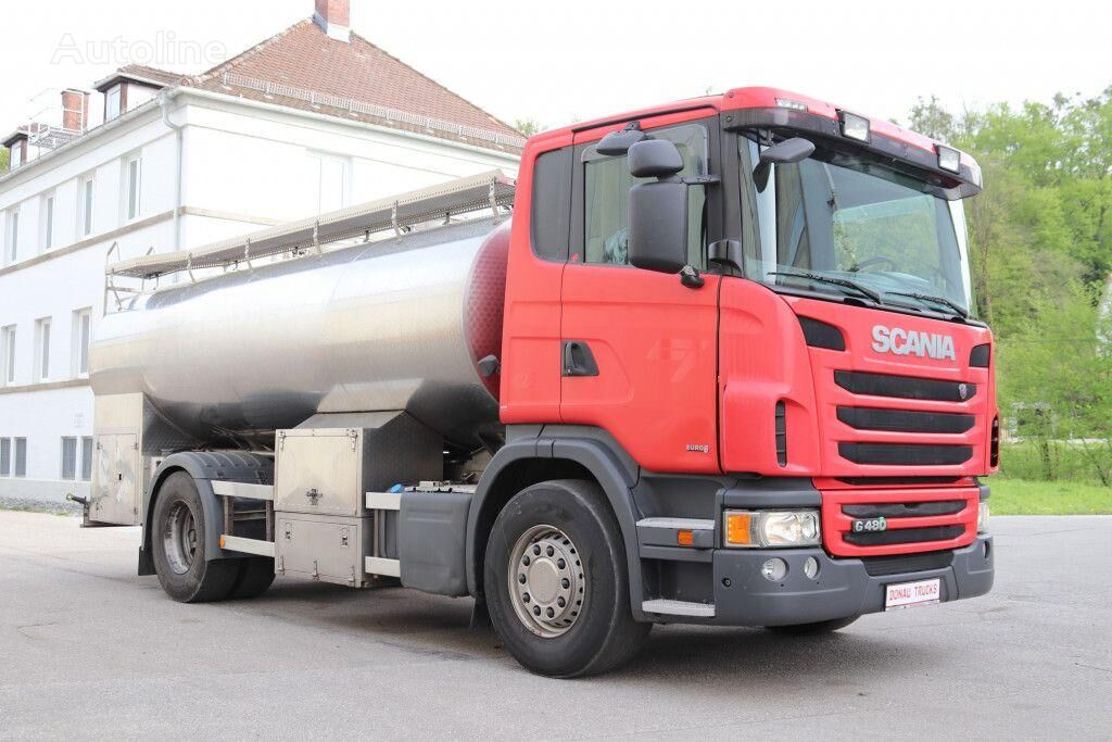 nákladní vozidlo silo Scania G480 E6 Milch Isoliert 11.000L 3 Kammern Pumpe