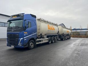 camion silo Volvo FH 540 8*4 + 5-aks kärry + camion citerne remorque