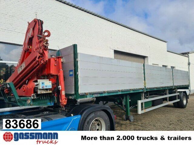 Andere SCHELLING 504 H 22 mit Kran Ferrari 708, 7m/t flatbed semi-trailer