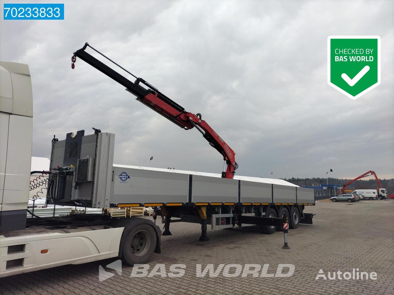 new Bodex KIS3B 3 axles Without Truck flatbed semi-trailer