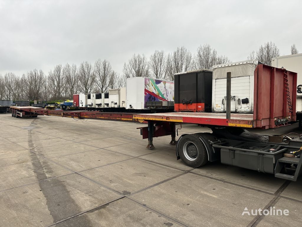 Broshuis 3 x EXTENDABLE TOTALE 36 METER flatbed semi-trailer