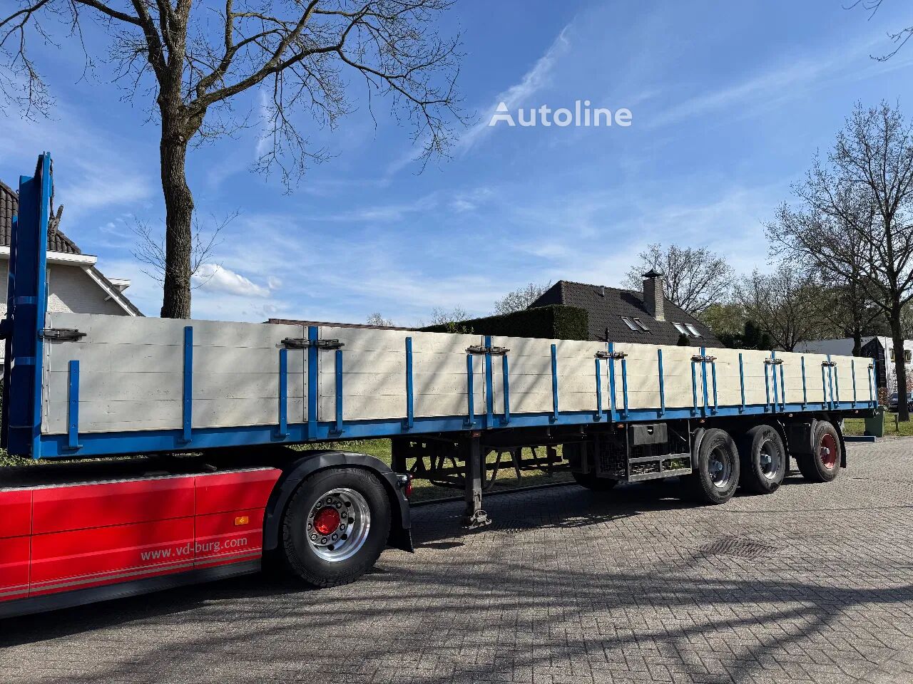العربات نصف المقطورة شاحنة مسطحة Bulthuis 3-ass open oplegger - Autoline