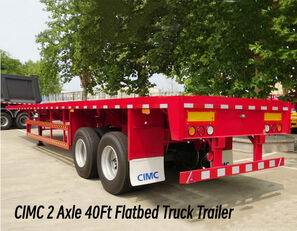 new CIMC 2 Axle 40Ft Flatbed Truck Trailer Price in Guyana flatbed semi-trailer