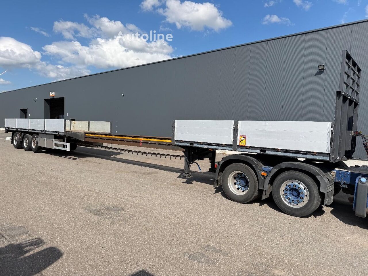 Faymonville SPN-3A 45T - 20.6m! (13m60 + 7m) TELEMAX / TELETRAILER - 1 STEER flatbed semi-trailer - Autoline