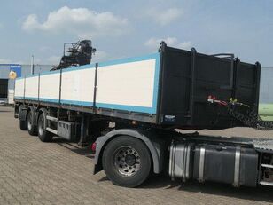 Floor FLO-17-30K1, Rollkran Kennis, Hatz-Motor,Gelenkt flatbed semi-trailer
