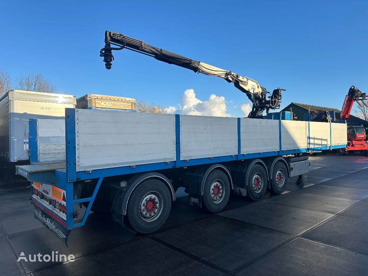 KWB KENNIS K14R 2016, 2 ASSEN STUUR, 2 LIFT, SAF DISC semitrailer flatbed