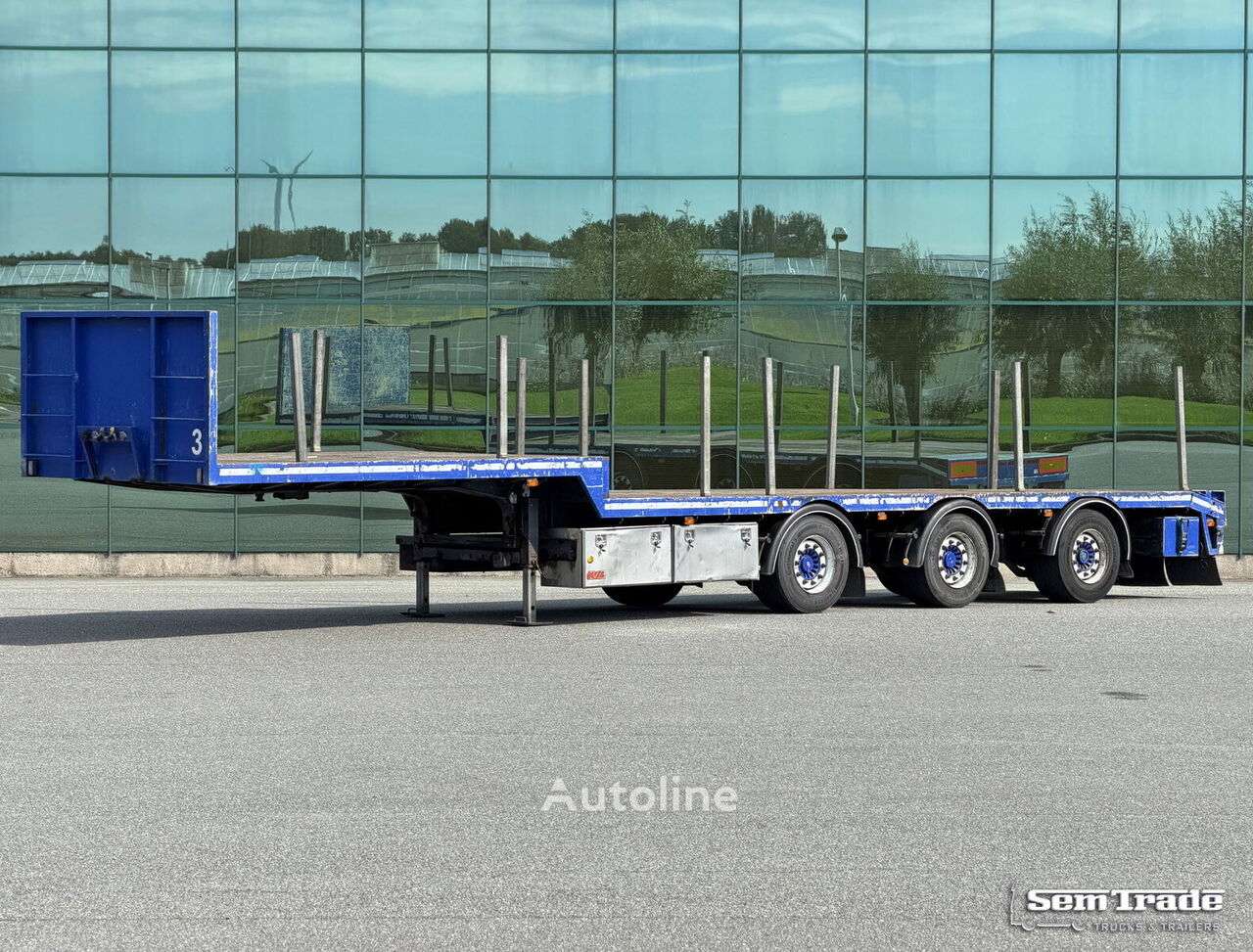 العربات نصف المقطورة شاحنة مسطحة KWB P-453-STI-H - Autoline
