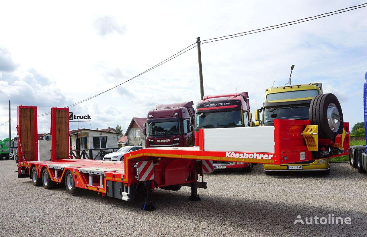 new Kässbohrer Low-Bed LB3E +3.5m flatbed semi-trailer