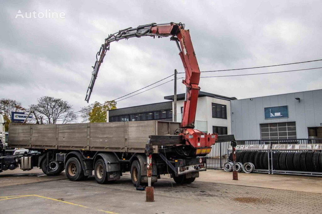 semi-remorque plateau Kennis CRANE/GRUE/KRAN 2823 K4(2000)+JIB+MOTEUR AUX