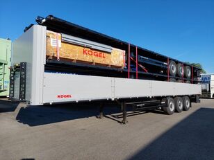 new Kögel S24-1 Bordwand-Auflieger Liftachse, BPW-Achsen,  3 Stk. sofort v flatbed semi-trailer