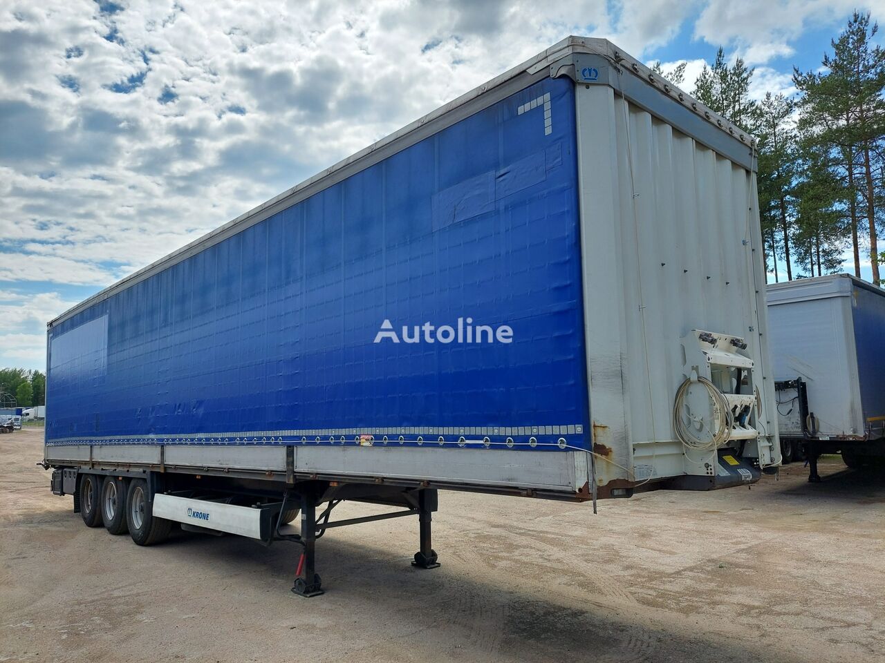 Krone SD flatbed semi-trailer