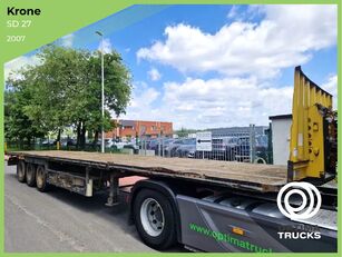 Krone SD 27 flatbed semi-trailer