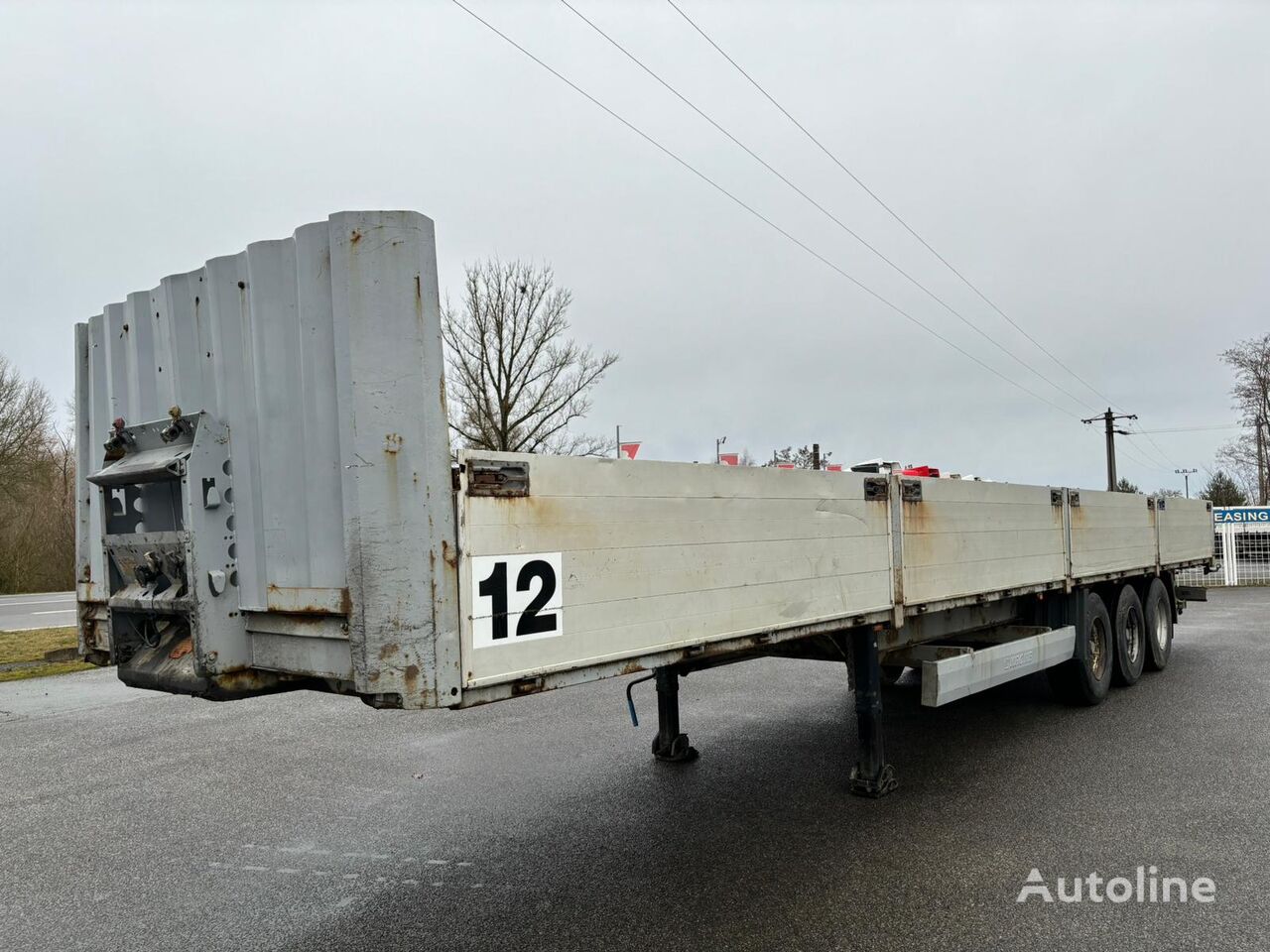 Krone SD P flatbed semi-trailer