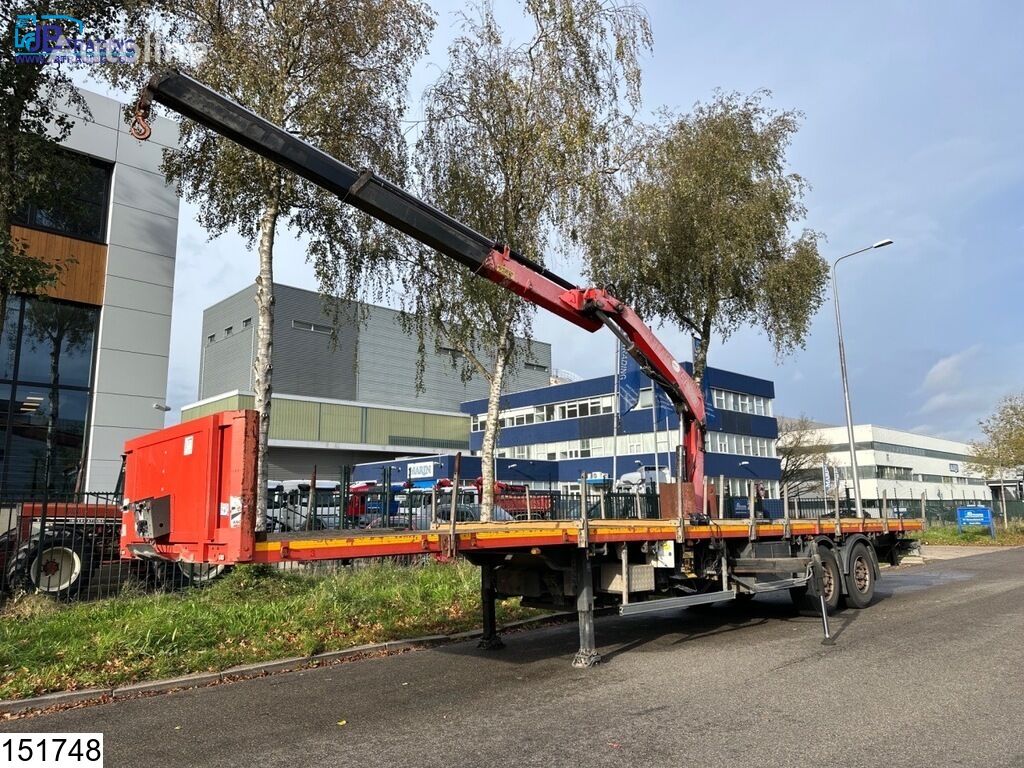 平板半挂车 LeciTrailer open laadbak Fassi, Remote