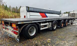 Närko 4 akselinen pitkä puoliperävaunu flatbed semi-trailer