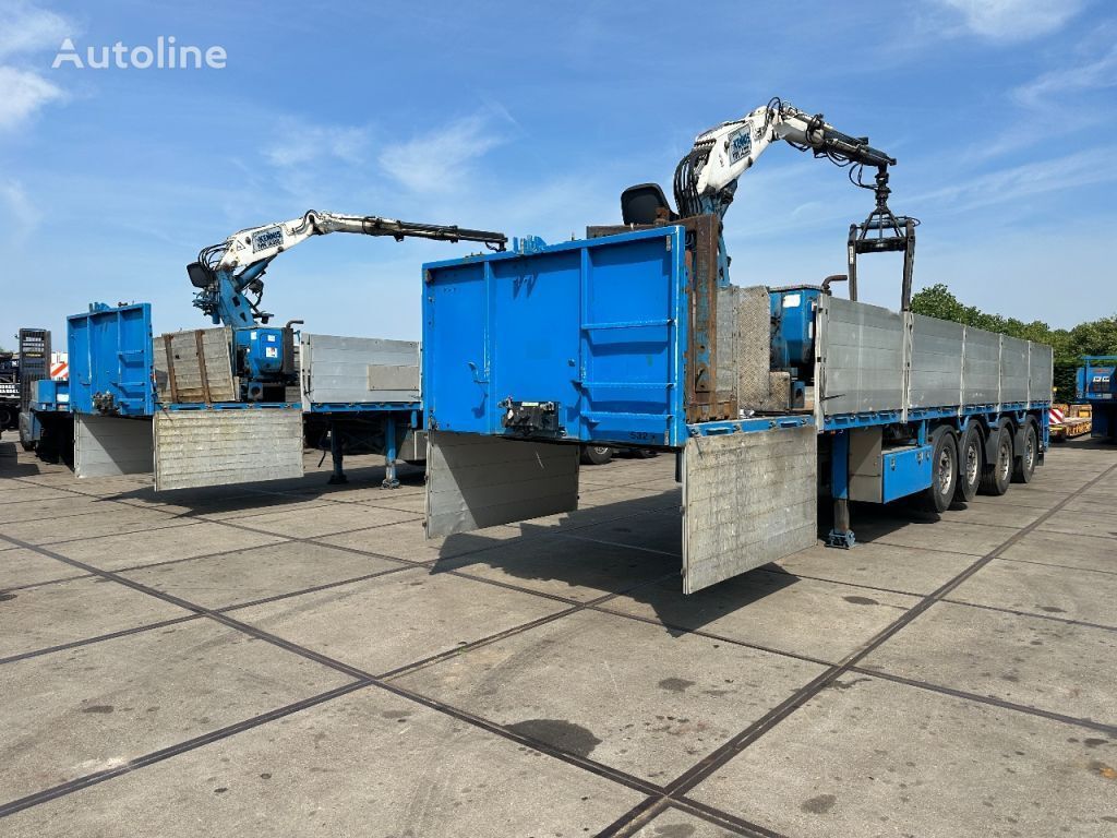 Pacton 4 X 4 ASSIGE MET KENNIS 14000 ROLLER KRAAN Pritschenauflieger