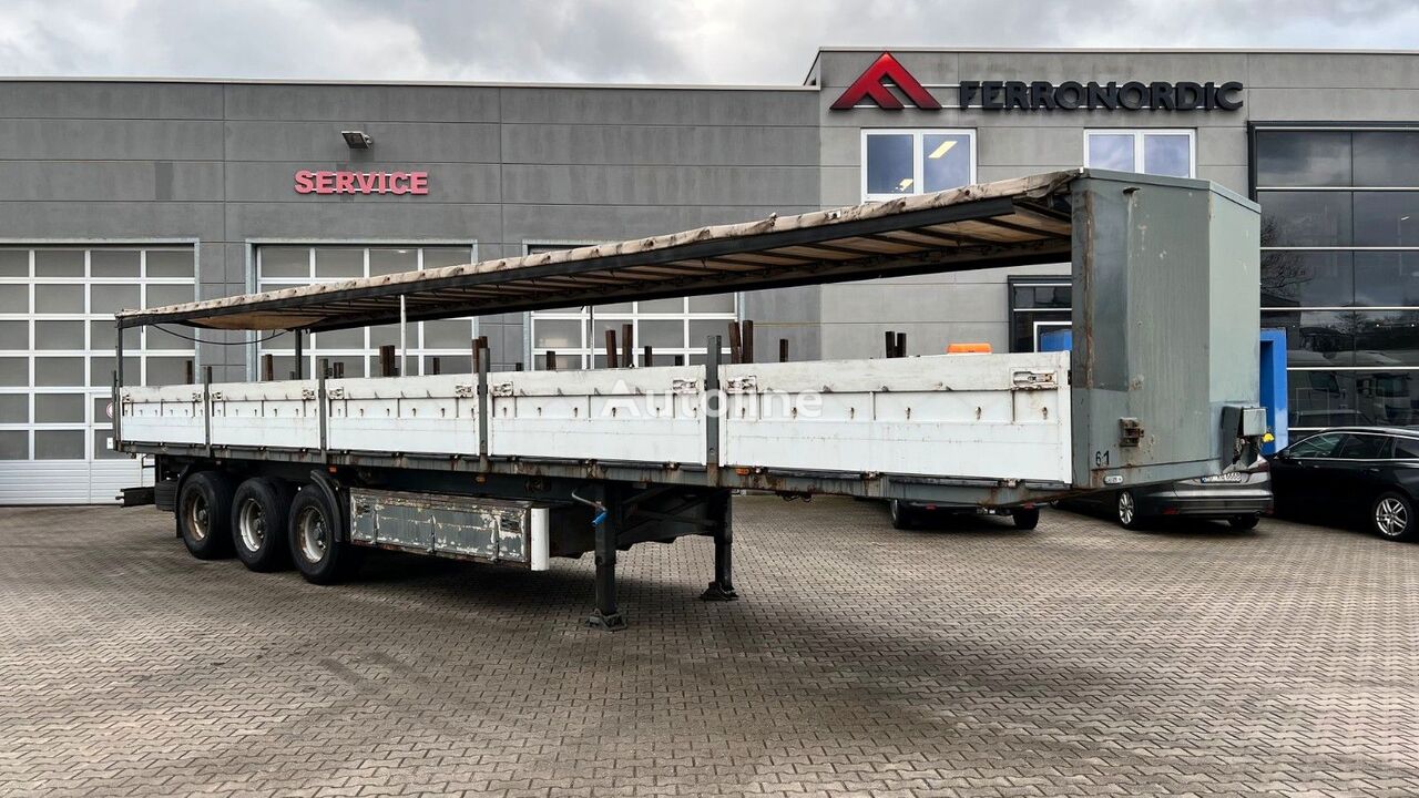 Platal - kein Krone - Liftachse - Lenkachse flatbed semi-trailer